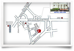 Hotel Kalyan, Map